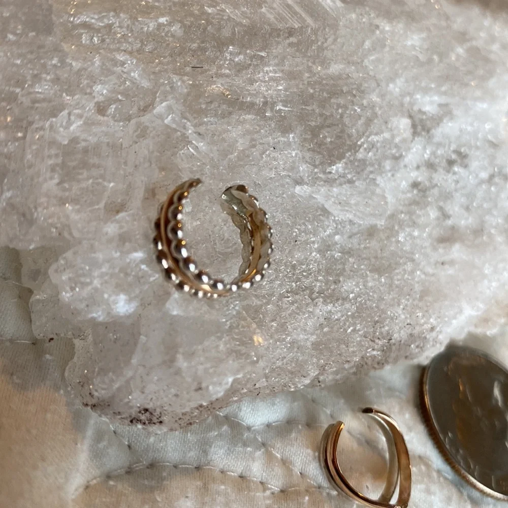 TWO silver and gold filled ear cuffs ๐๐ - Picture 7 of 8